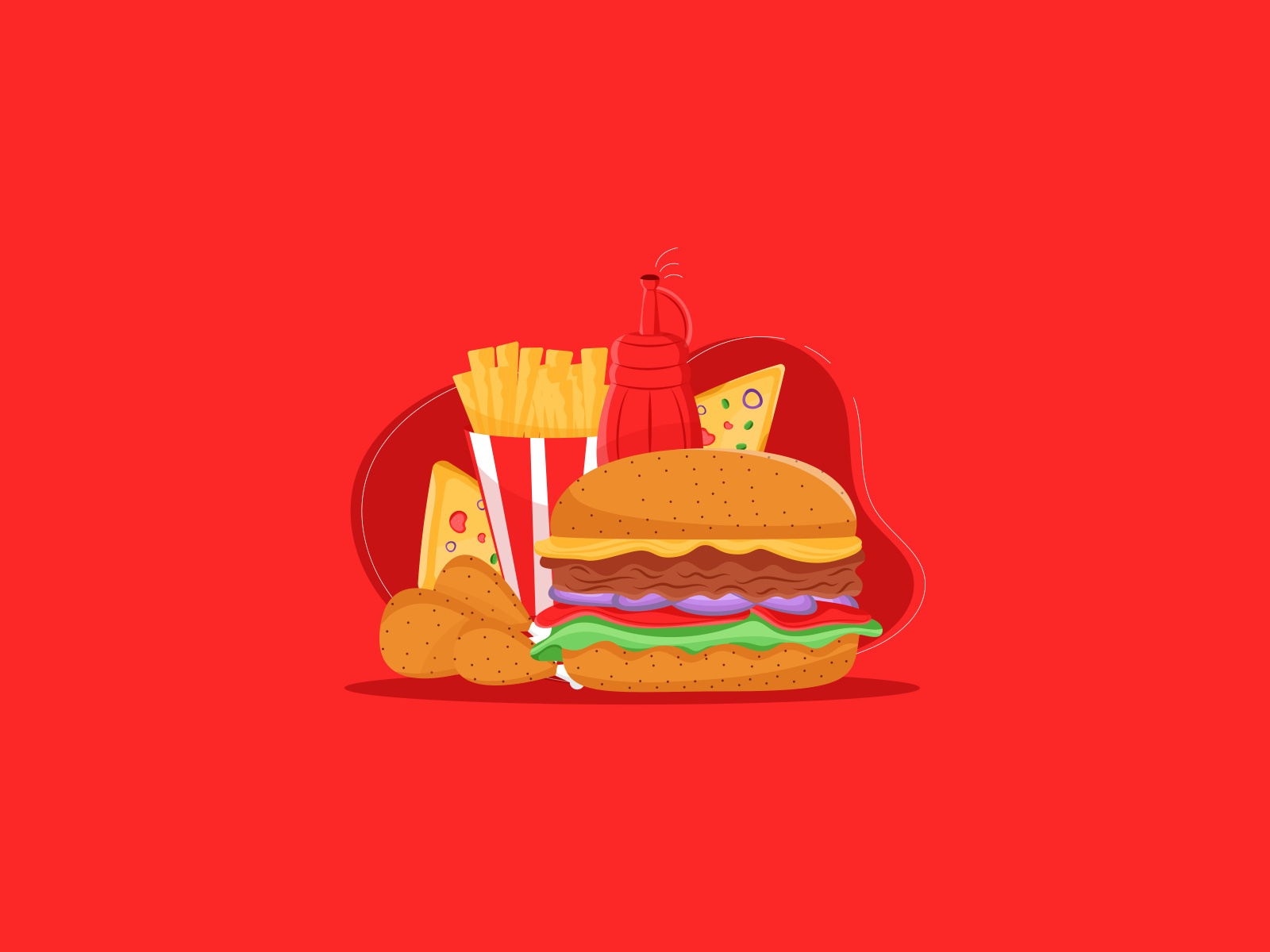 Fast Food-15-illustration by Yasin Moon on Dribbble