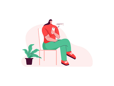 Customer Review-26-illustration cartoon character illustration customer illustration customer review illustration design flat color flat illustration graphic design illustration illustration art illustrator influencer influencer illustration inspiration minimal illustration minimalism ui vector vector illustration women illustration