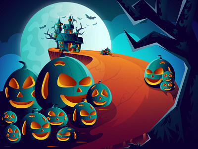 Halloween-27-illustration animation illustration background design design flat color gradient illustration graphic design halloween halloween art halloween background halloween design halloween illustration halloween pumpkin horror illustration illustration illustrator inspiration pumpkin vector vector art vector illustration