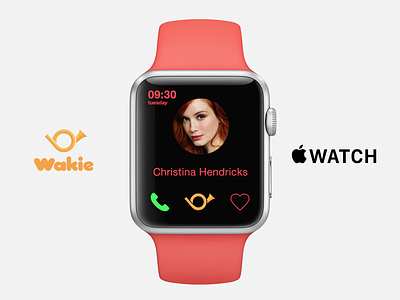 Wakie Apple Watch apple apple watch iwatch mad men red smartwatch ui ux wakie wearables