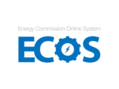 Energy Commission Online System Logo design ecos electric energy government logo spark