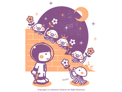 Astronaut​​​​​​​​​​​​​​ - ​​​​​​​Mars attack​​​​​​​! character cute illustration kawaii