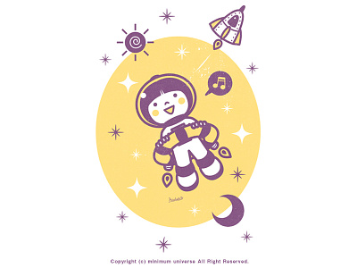 Astronaut​​​​​​​ - Spacewalk character cute illustration kawaii