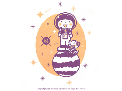 Astronaut​​​​​​​ - Camera camera character cute illustration kawaii