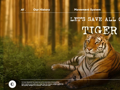 Save Tiger ui webdesign