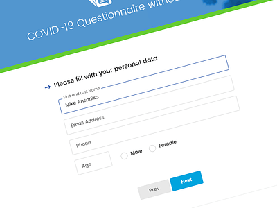 Magnifica - Questionnaire Form Wizard Floating Labels