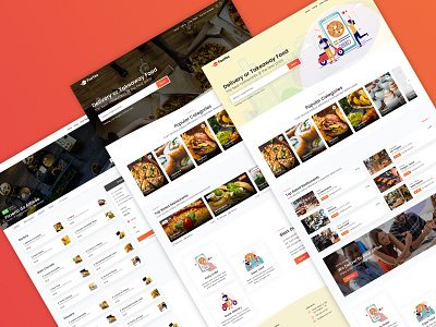 FooYes - Delivery or Takeaway Food Site Template deliveroo delivery food justeat listings modern restaurants takeaway template themes uidesign webdesign website