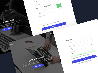 Betler - Multipurpose Forms HTML Template clean file attachment form login modern register review rtl sign in sing up themeforest uixdesign web design