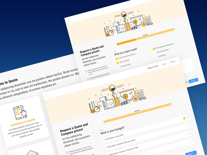 Quote Quotation Or Survey Form Wizard By Ansonika Dribbble - quote quotation or survey form wizard site template themeforest wizard survey subscription sign up registration
