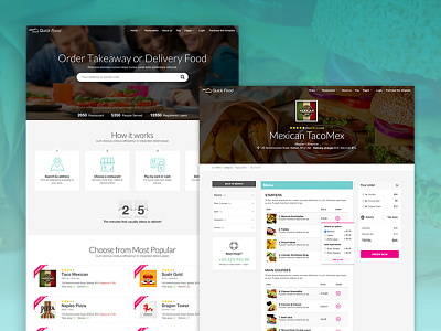 QuickFood - Delivery or Takeaway Food Template delivery food fast food order food pizza restaurants takeaway takeaway food themeforest