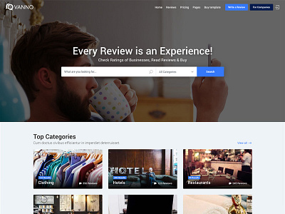 Vanno - Consumers Reviews and Rating Directory business comments consumer reviews directory rate rating reviews shop themeforest tripadvisor yelp