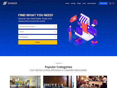 Sparker - Directory and Listings Template