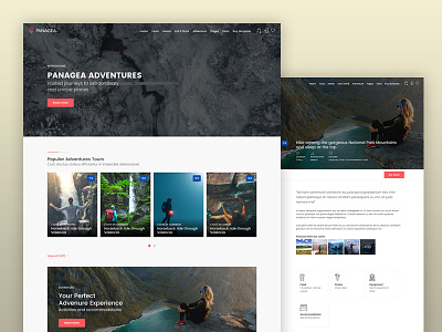 Panagea Adventure Tours adventure airbnb booking directory hotel rtl template themeforest travel web design
