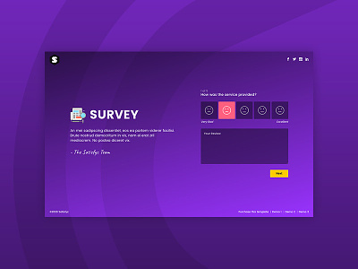 Satisfyc - Satisfaction Survey Form Wizard comments floating labels floating placeholder form email form wizard opinion quotation reviews satisfaction survey themeforest web design wizard form