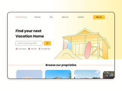 Real Estate landing page design