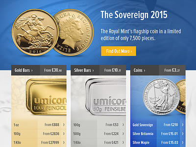 Gold Bullion Ecommerce Web Design bullion coins ecommerce gold shop silver store web design