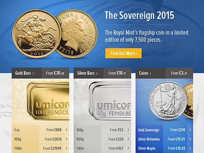 Gold Bullion Ecommerce Web Design