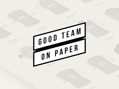 Good Team On Paper Logo football logo print