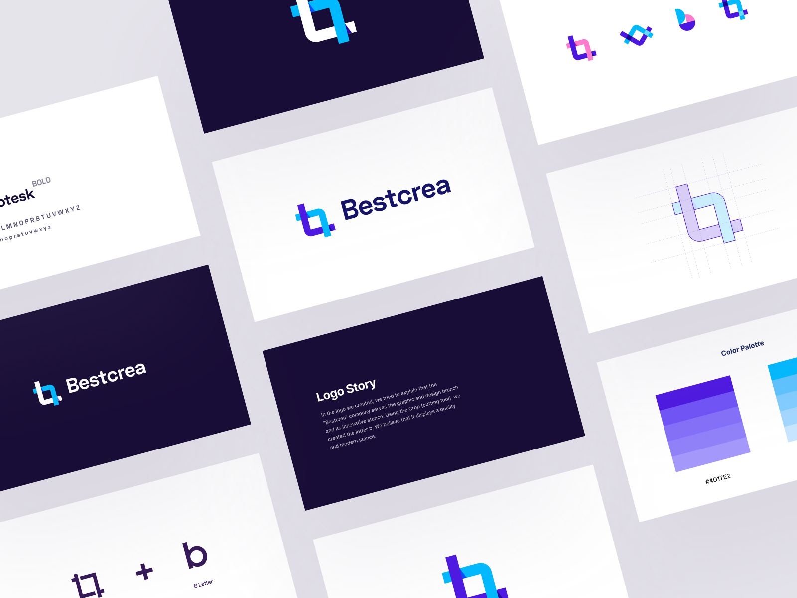 Logo Design: Bestcrea by Ali Atalay Sencan on Dribbble