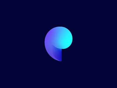 P blue logo brand brand design branding branding identity gradient gradient logo logo logo design logodesign logos logotype p letter p letter logo p logo purple logo