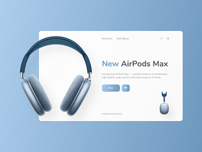 Apple AirPods Max airpods apple design ecommerce interface landingpage ui ux web