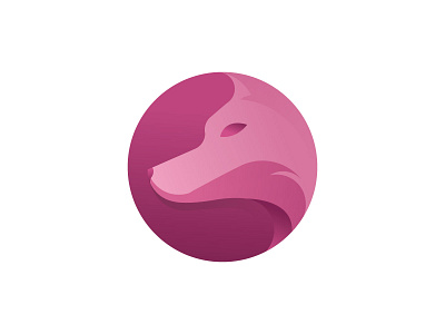 Wolf Logo app branding design gradient icon illustration illustrator logo mascot vector