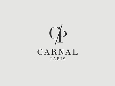 Carnal Paris branding design flat logo merch vector