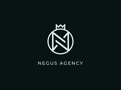 Negus Agency Logo branding design flat icon logo vector