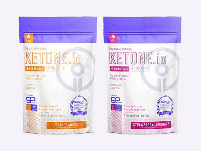 Ketone.io Energy Mix industrial ketones label package packaging supplements