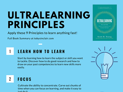 Ultralearning Infographic summary