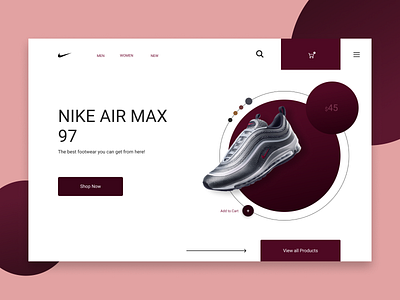 Footwear UI Design | Web Design | Landing Page