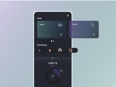 Bank Mobile App app app design banking app design figma finance minimal mobile mobile app mobile app design product design ui ux