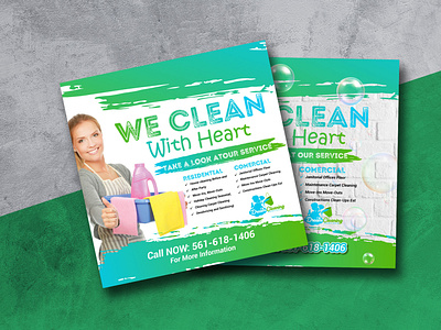 Flyer Design For Cleaning Services cleaning facebook flyer instagram social media