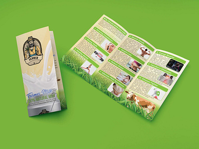 Trifold Brochure Design For Dairy Farm