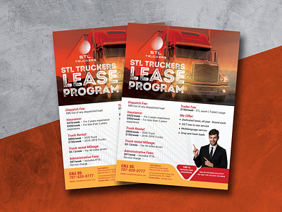 Corporate Flyer For Lease Program car finance flyer design lease services showroom truck