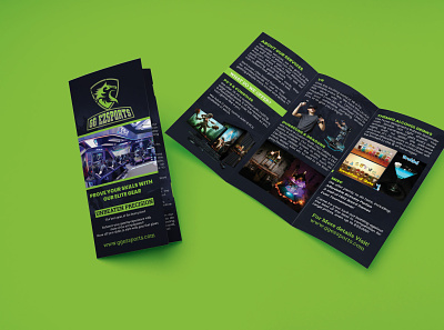 Trifold Brochure Design For Esports Gaming Center and barlounge brochure computer prodduct elite gear high end gaming pcs tri fold
