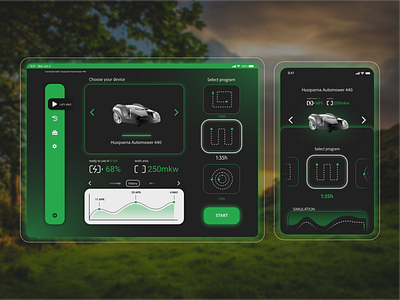 Concept app for Husqvarna autonomic mower