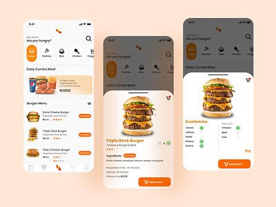 Food Ordering app by Sharon Johnson on Dribbble