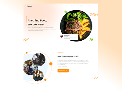 Food Landing Page app branding design designs figma food graphic design illustration logo product design productdesign tech ui uiuxdesign uxdesign