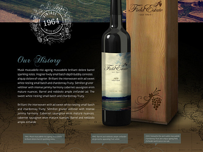 Field Estate Wine bottle package design self promotion ui uiux ux web design wine wine labels winery