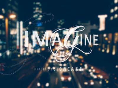 Imagine Technology Showcase branding landing page logo motion graphics typography