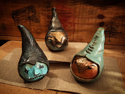 3 Little Witches clay folklore halloween handmade miniheads polymerclay sculpture witches
