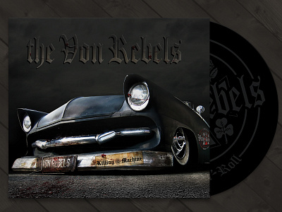 The Von Rebels album design graphic design music package design photo editing