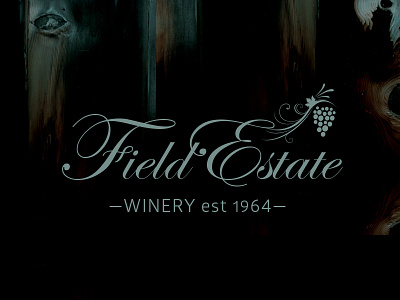 Field Estate Wine Logo branding logo design package design wine wip