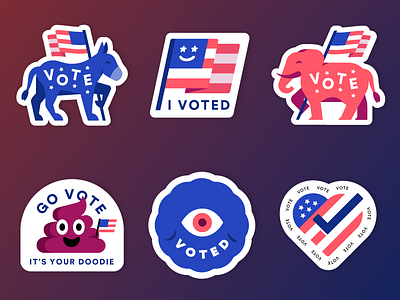 Vote Stickers election mrdavenport stickers vote