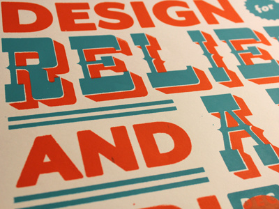 Design for Relief and Aid: Screen Print