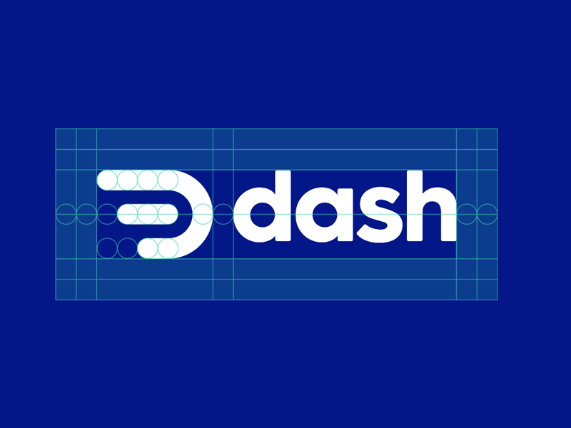 Dash — Logo animation grid logo morse code