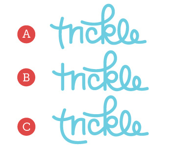 Trickle Variations logo mrdavenport script trickle typography