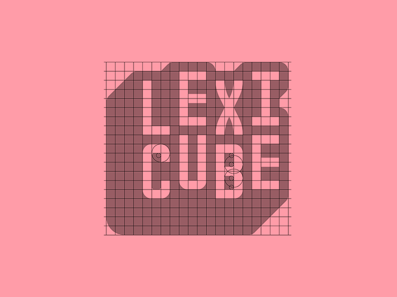 Lexicube — Logo wordmark game design branding logo mrdavenport