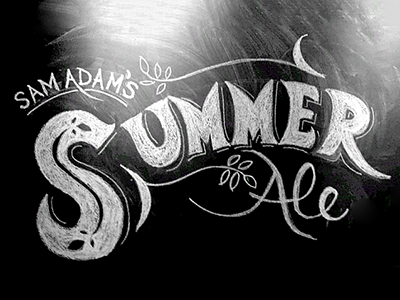 Weekly Office Keg beer chalk foursquare keg lettering summer typography